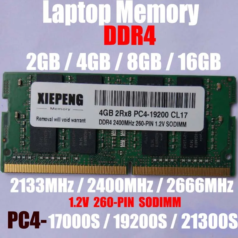 Оперативная память для ноутбука 16 Гб DDR4 2666 МГц Φ 8 PC4 21300 2133 4 19200 2400 МГц|Оперативная