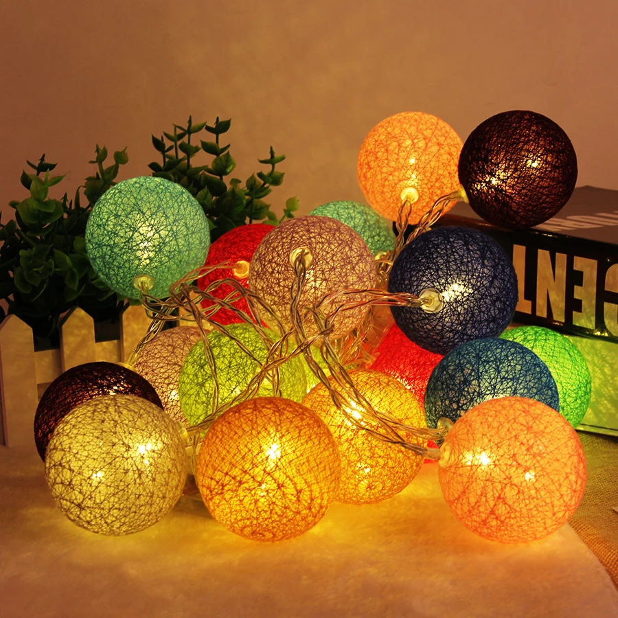 СВЕТОДИОДНАЯ Гирлянда в виде хлопковых шариков 3 м 2018|led cotton ball light|cotton lightled |