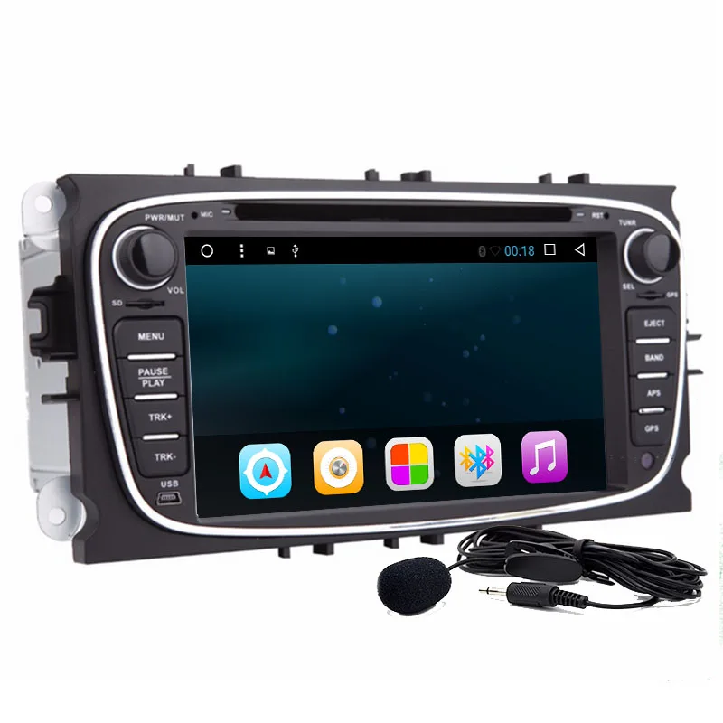 Цифровое ТВ (опционально) четырехъядерный Android 8 1 автомобильный DVD GPS плеер для Ford