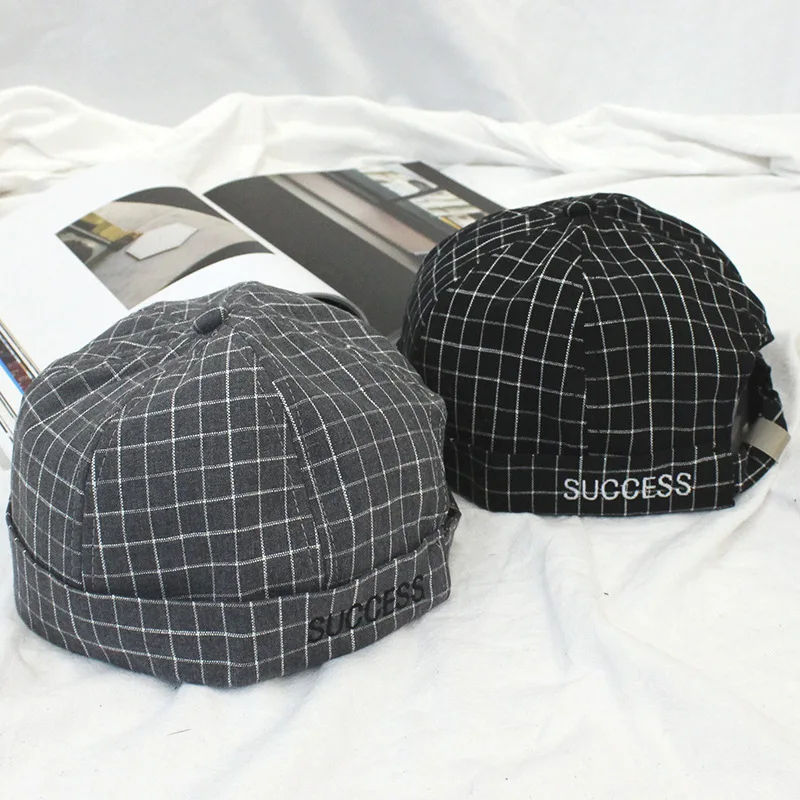 Панама в английскую полоску клетку летняя уличная без бретелек пряжка для ремня