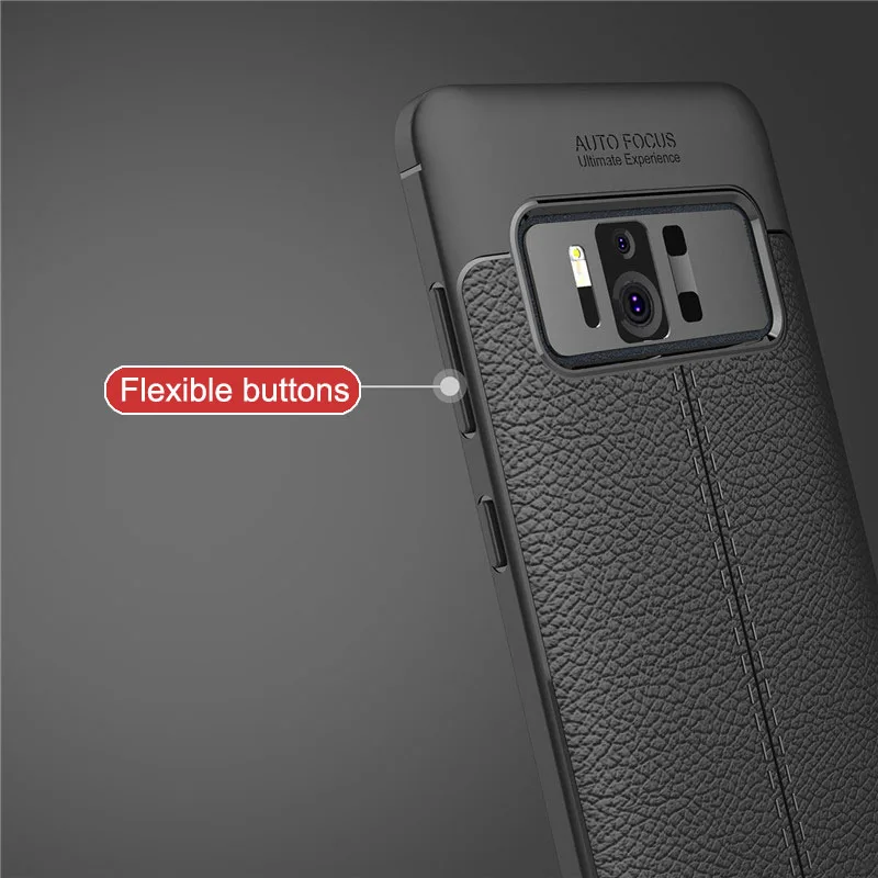 Beworlder For Asus Zenfone AR ZS571KL Case TPU Soft Silicone Phone Protective Anti Slip Lichee Pattern Cover |
