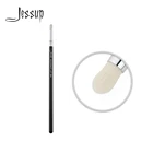 Jessup чернаяСеребристая кисть для губ макияж маленький плоский синтетический ворс подводка для губ 304
