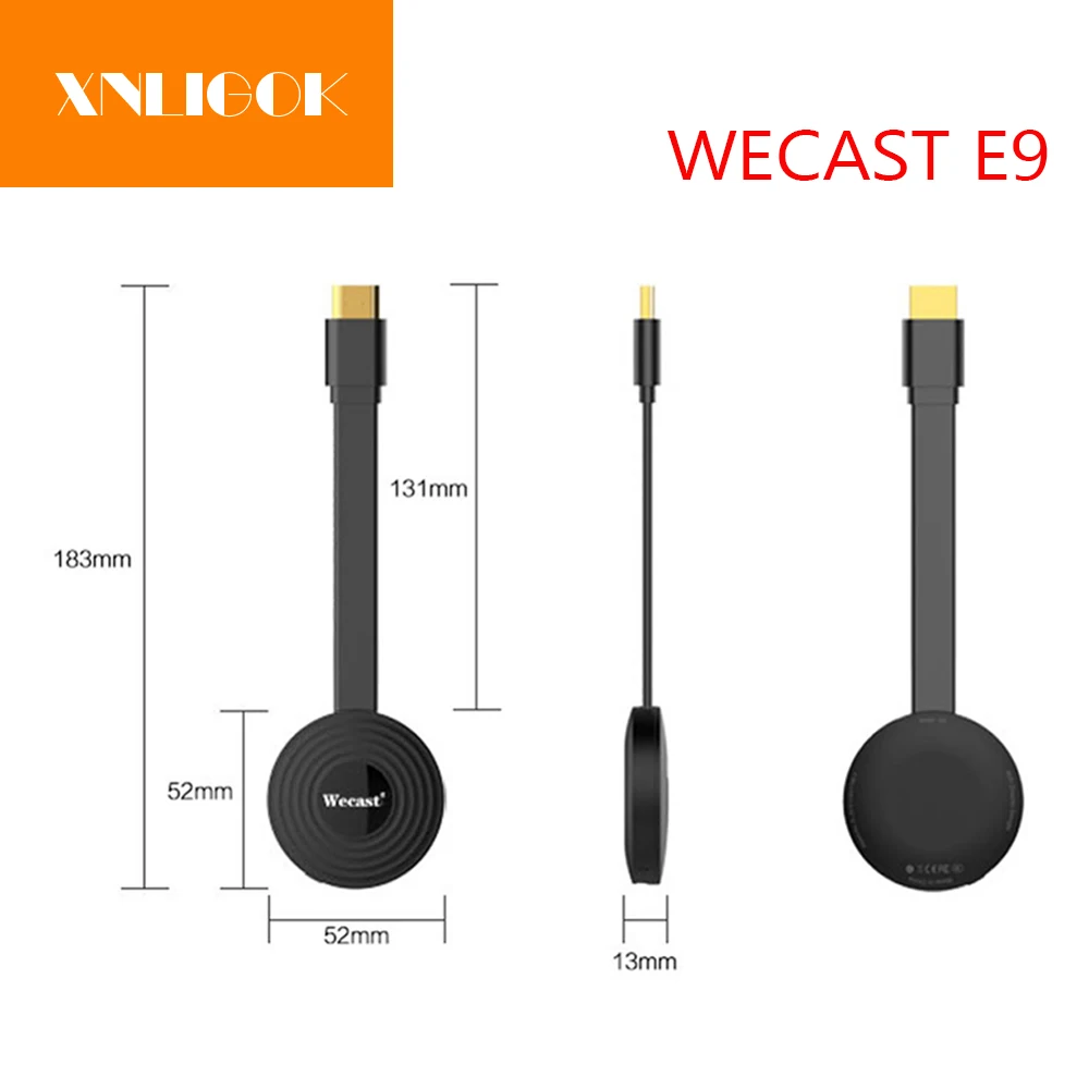 ТВ адаптер WECAST E9 HDMI RK3036 двухъядерный H.265 Miracast DLNA Airplay Wifi|SmartTV-стики и тюнеры| |