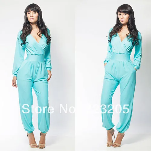 Комбинезон однотонный в европейском и американском стиле 4 цвета | Женская одежда