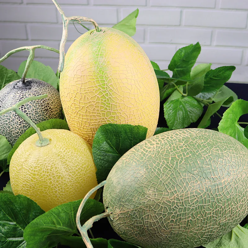 Simulation Fruit Fake and Vegetable Model Living Room Decoration Large Cantaloupe | Дом и сад