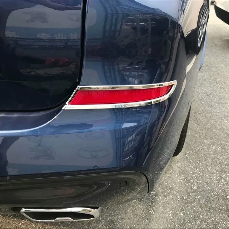 

WELKINRY car auto cover styling For 2018 BMW X3 G01 ABS chrome rear tail fog lamp light trim