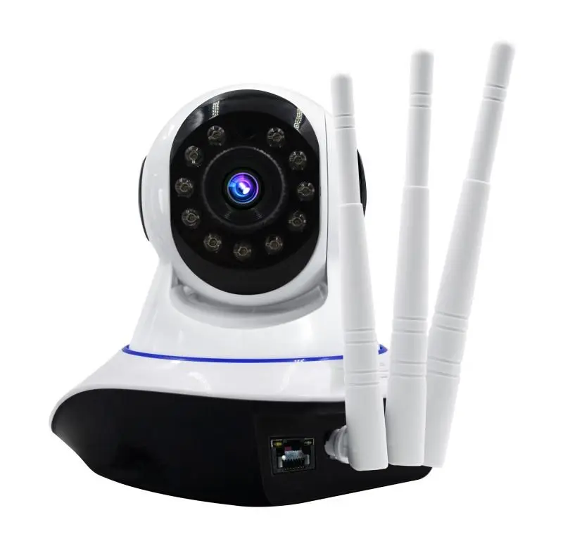 Купольная камера с тремя антеннами 720P 1080P Wi-Fi IP PTZ Домашняя безопасность Yoosee