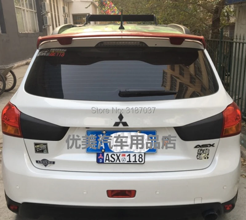 Для Mitsubishi ASX спойлер- ABS пластик задний спойлер на крыло, крышу багажника губы крышка багажника автомобиля Стайлинг