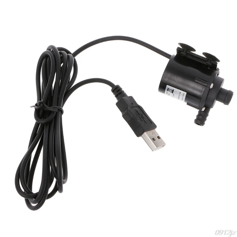 Мини USB DC 12 В Бесщеточный погружной мотор водяной насос для охлаждения автомобиля циркуляционная система охлаждения воды ПК низкий уровень шума# C93U