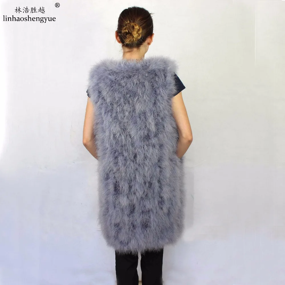 Linhaoshengyue Ostrich Hair Vest  2016Best Sellers