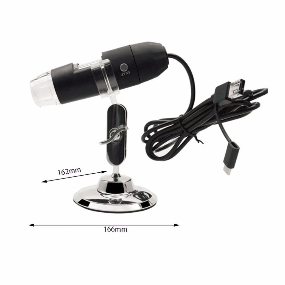 Portable USB Digital Microscope 1000X Electron with 8 LED Light Desk Loupe Long Distance Zoom | Инструменты