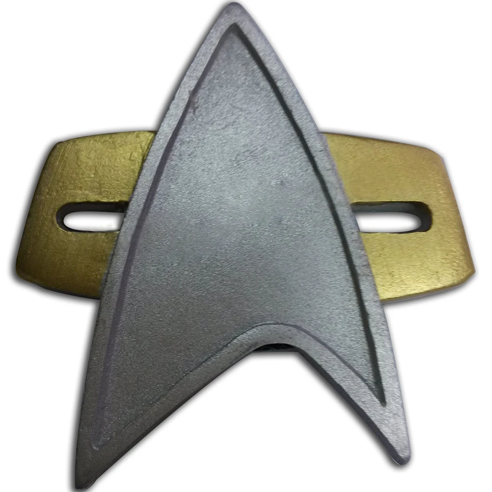 

Star COSplay Starfleet Combadge Captain NEM Badge Rank Pip Pin Insignia Brooch