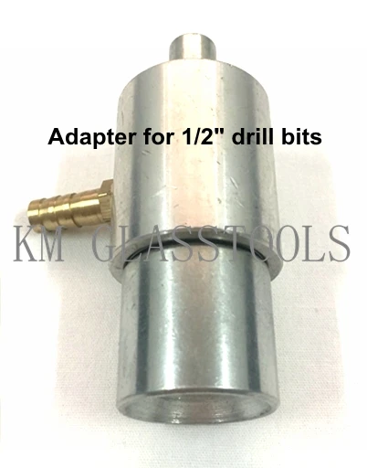 Adapter for Belgium Сверлильный станок для стекла патрон для подачи воды(для соединения сверла с водопроводной трубой). Адаптер для сверла 1/", прямой хвостовик, сверло Морзе - Цвет: Adapter for Belgium