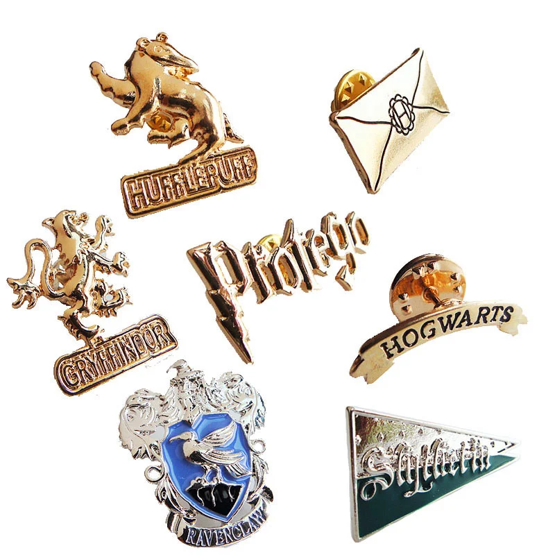 Брошь Харри Поттер Insignia the school witchcraft and wizardry значок hp pin Хогвартс Horcruxes Deathly модный