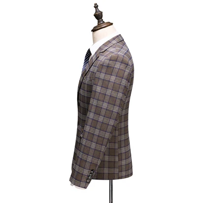 Мужской деловой смокинг костюм из трех предметов мужской свадебный облегающий