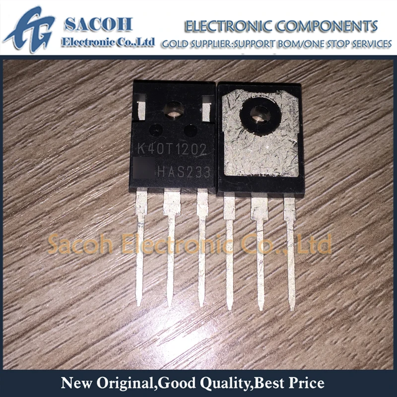 

New Original 5PCS/Lot IKW40T120 K40T120 OR IKW40N120T2 K40T1202 OR IGW40T120 G40T120 40T102 TO-247 40A 1200V Power IGBT
