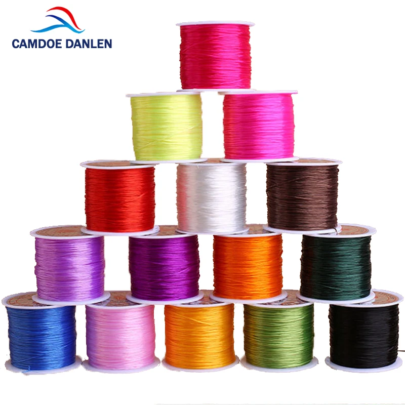 1 рулон/Лот эластичная нить 0 6 мм 12 цветов 60 м|stretchy cord|cord for jewelrycrystal line |