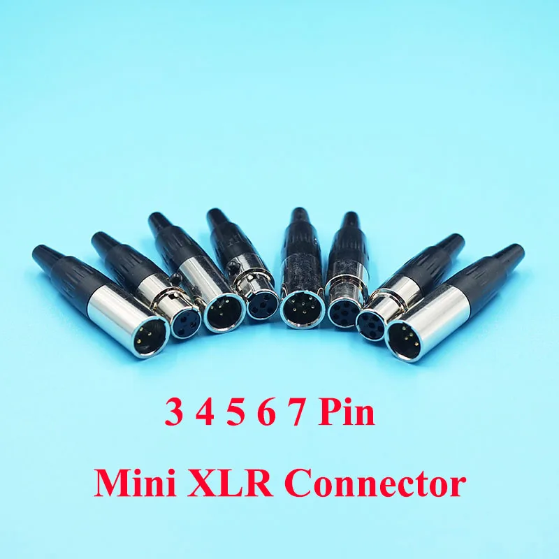 Высококачественные мини разъемы XLR 3P 4P 5P 6P 7P Аудиоразъемы для микрофона паяльные