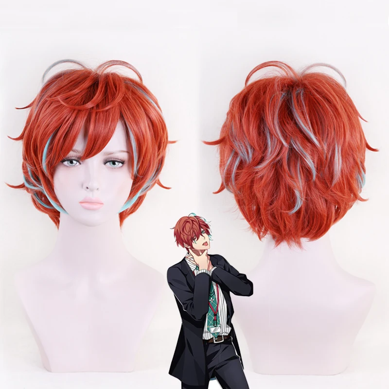 Парик мужской/женский/мужской из синтетических волос для косплея термостойкий