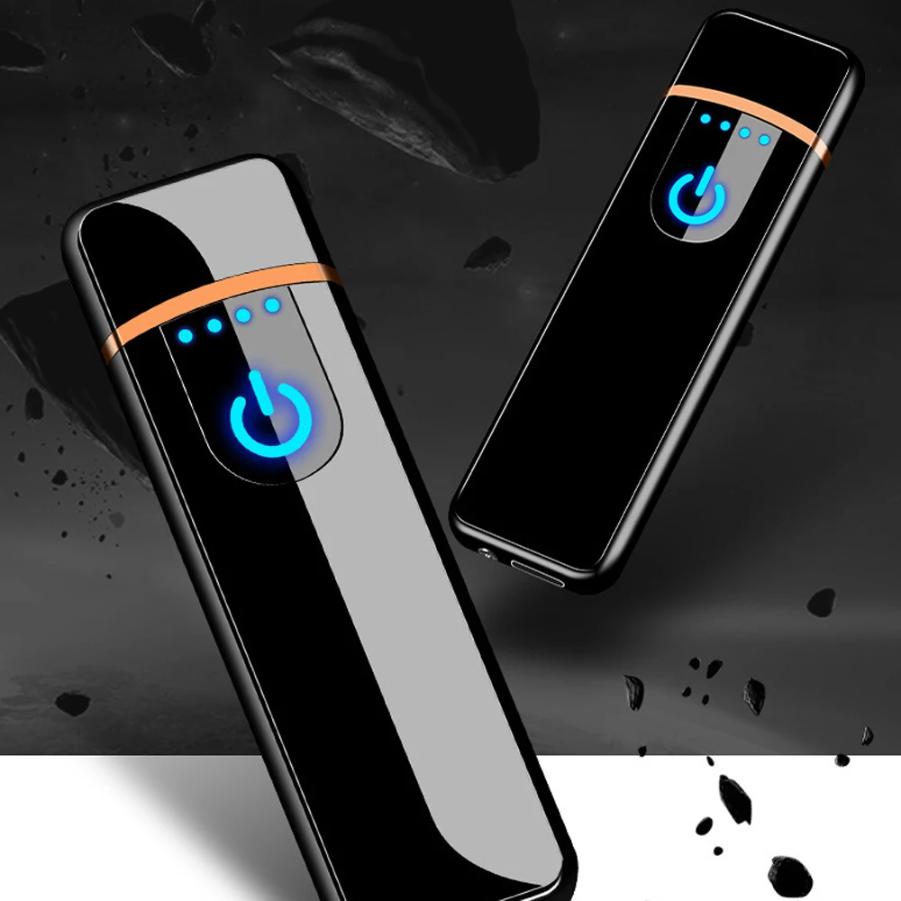 USB Зажигалка Индукционная зажигалка с отпечатком пальца маленькая