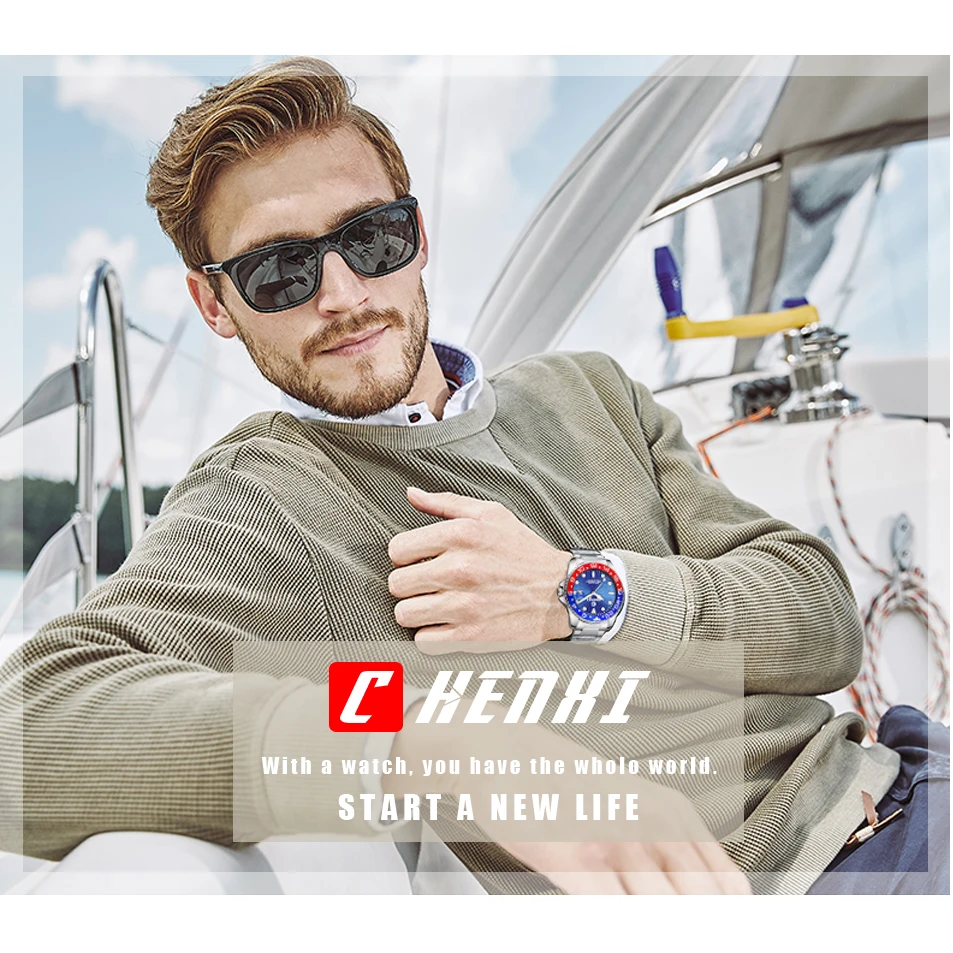 CHENXI Men Fashion Personality Twin color Dial Watches Mens Luxury Brand Quartz Wristwatches Date Waterproof relogio masculino | Наручные