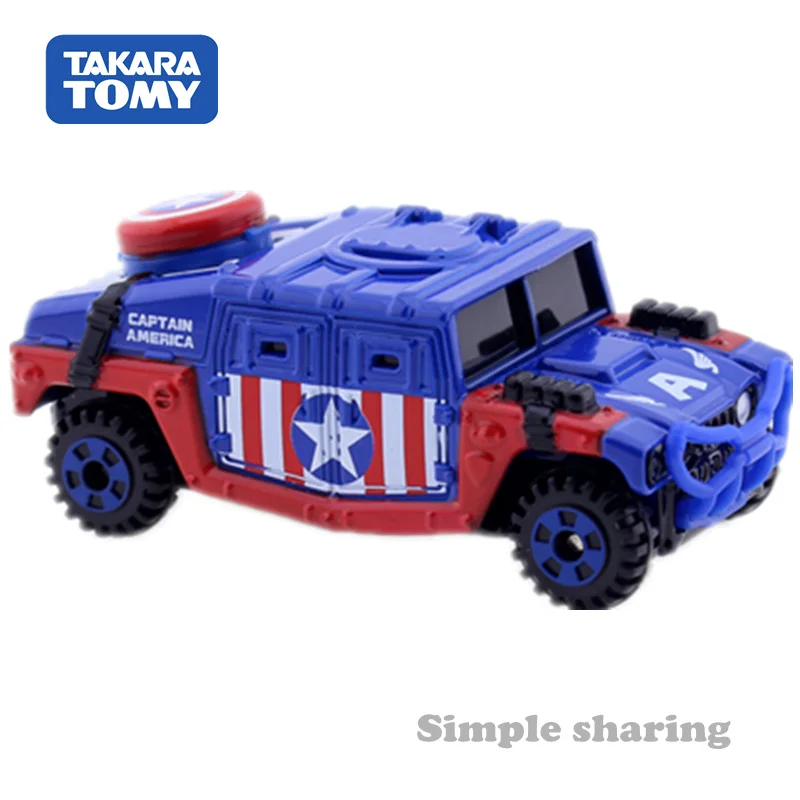 Takara Tomy мечта Tomica № 144 hummer h2 Капитан Америка крейсерская модель комплект с героями
