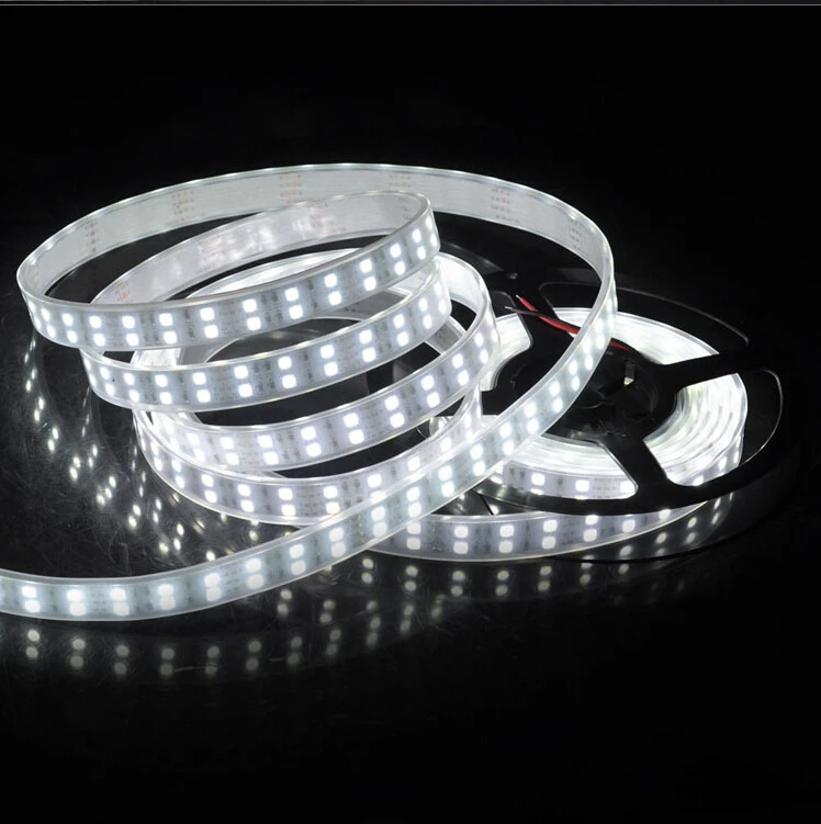 Супер яркая двухрядная DC12V SMD 3528 Светодиодная лента 1200LED 240 светодиодов/м 5 м/лот IP67