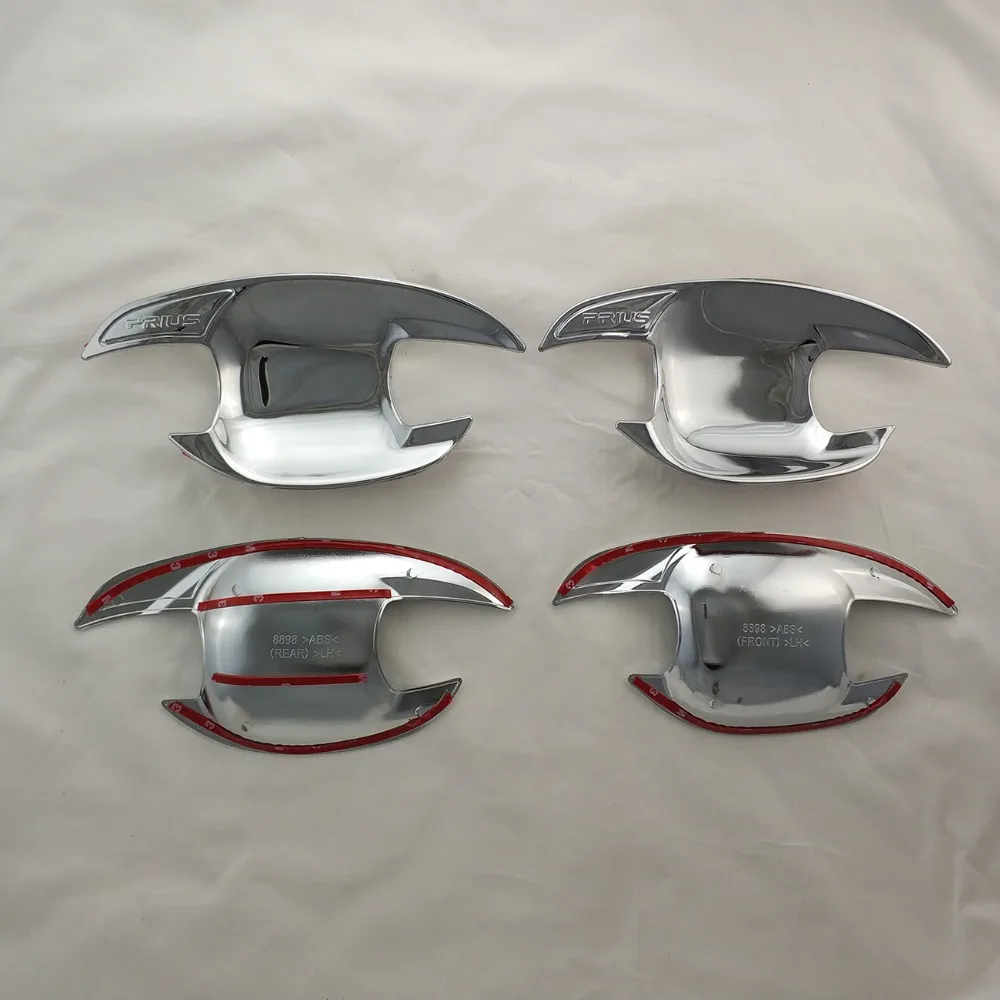 Для Toyota Prius xw30 2009 2010 2012 дверная ручка крышка чаши ABS хромированные аксессуары наклейки для стайлинга автомобилей 4 шт