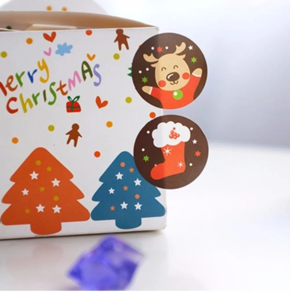 160 шт DIY Скрапбукинг Счастливого Рождества подарок стикер печенья/Торт/подарок