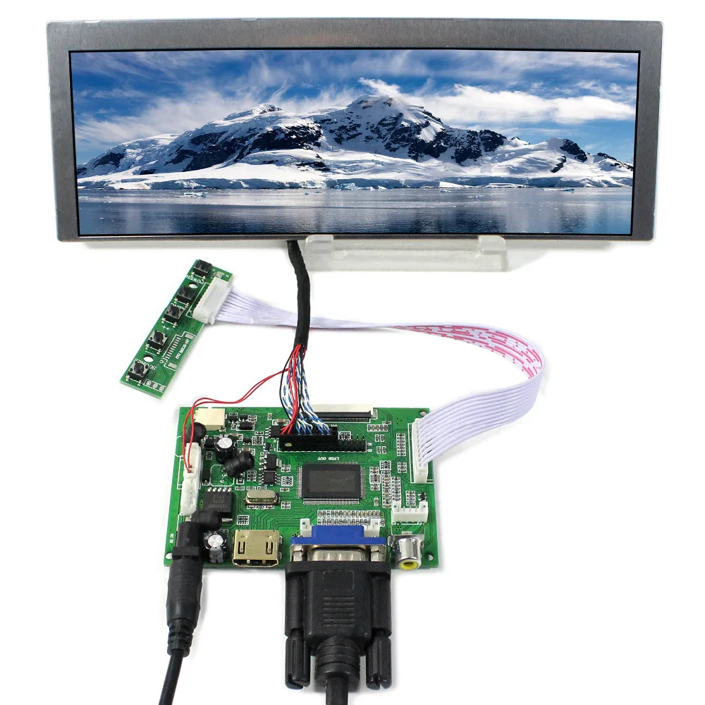 9 1 &quotLQ091B1LW01 822X260 ЖК-экран работает с HDMI VGA 2AV ЖК-плата контроллера | Электроника