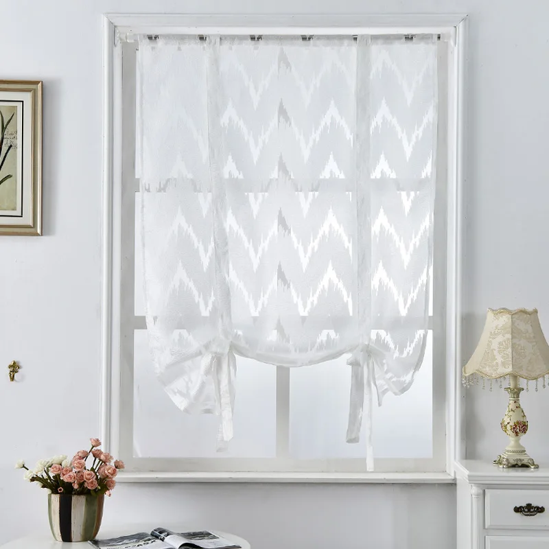 Кухонные Короткие шторы NAPEARL римские жаккардовые для окна в полоску кафе балкона