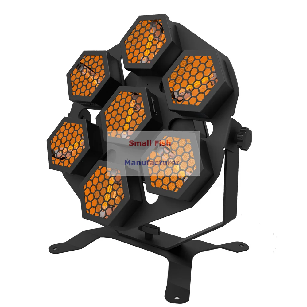 Новинка 7X100W ретро вспышка пиксель управление DMX Par огни сценический эффект