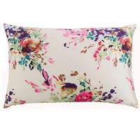 new free shipping 100 nature mulberry floral silk pillowcase zipper pillowcases pillow case for healthy standard queen king