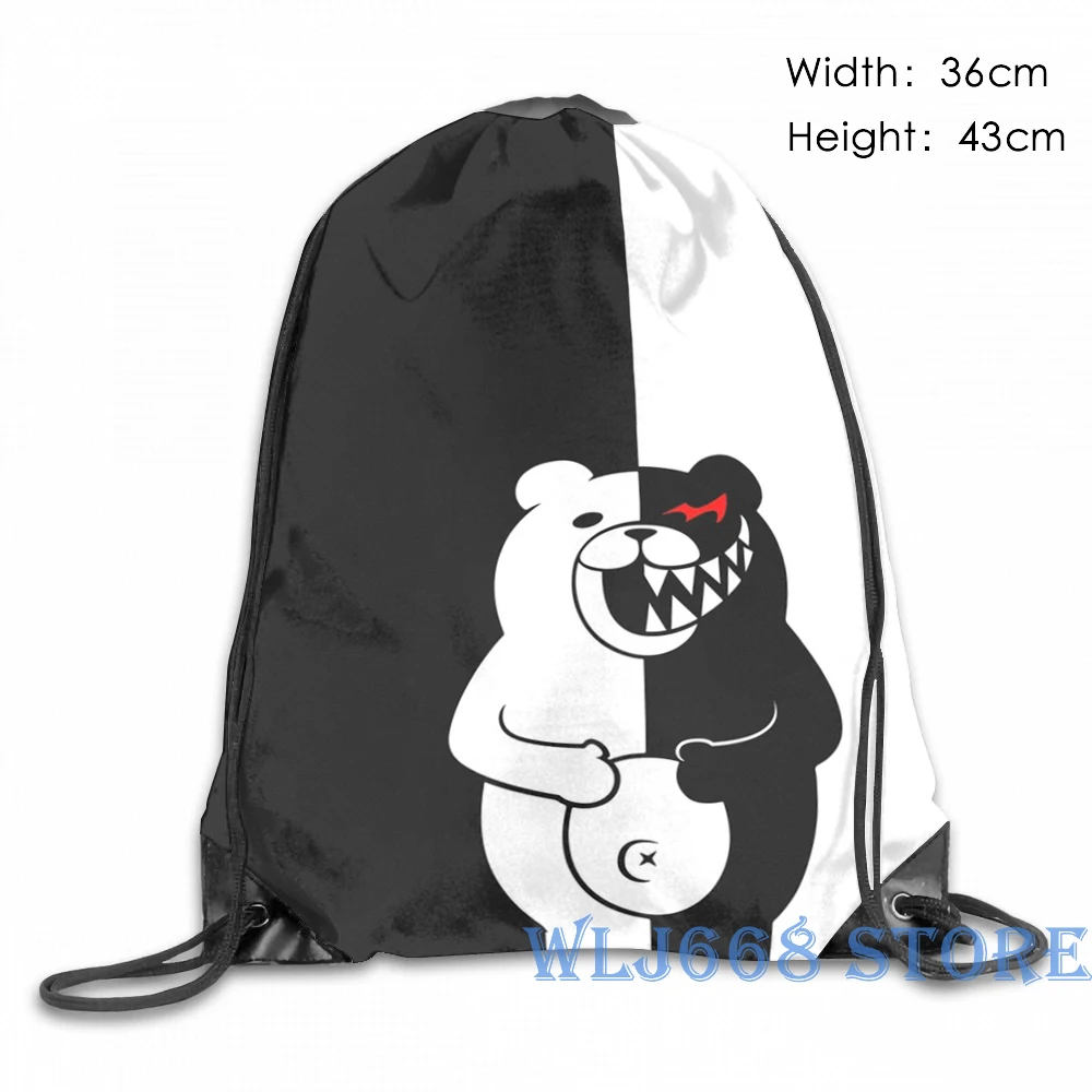 Женские сумки на плечо с забавным графическим принтом Danganronpa Monokuma, рюкзак на одно плечо для путешествий, мужская спортивная сумка