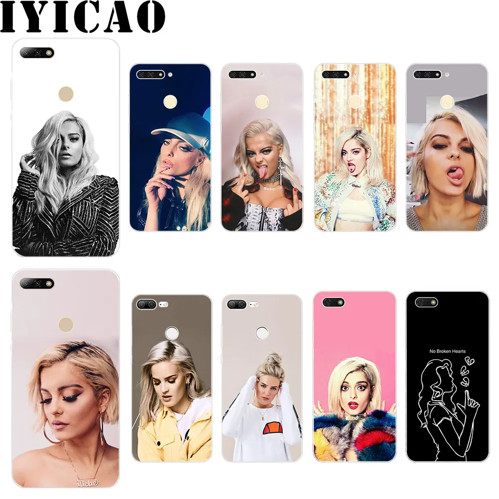 Жесткий чехол IYICAO Bebe Rexha для huawei Honor Play Note 10 6A 6C 7A Pro 7C 7X 8C 8X8 9 Lite|Чехлы-накладки| |