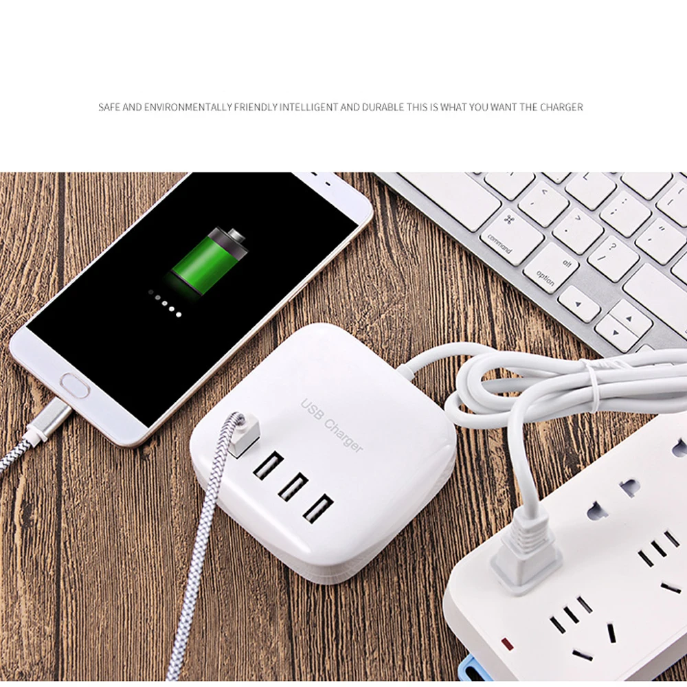 Быстрая универсальная 4 USB зарядное устройство Порт смарт Док-станция настольная