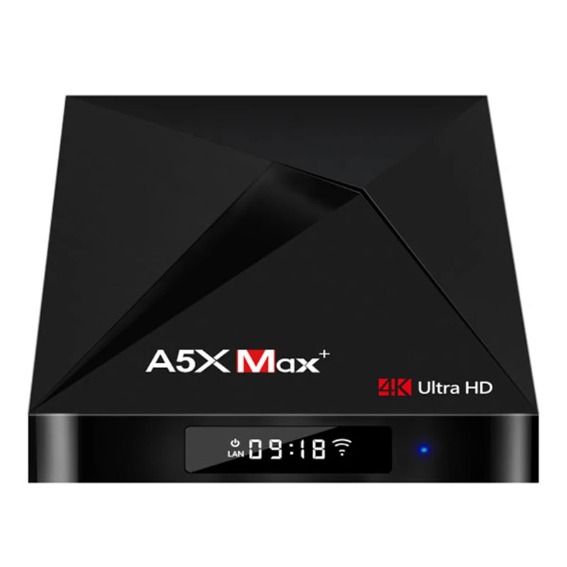 A5X MAX плюс 4 GB Оперативная память 32 ГБ Встроенная ТВ коробка RK3328 Android 7 1 Smart Set top Box 5 0G