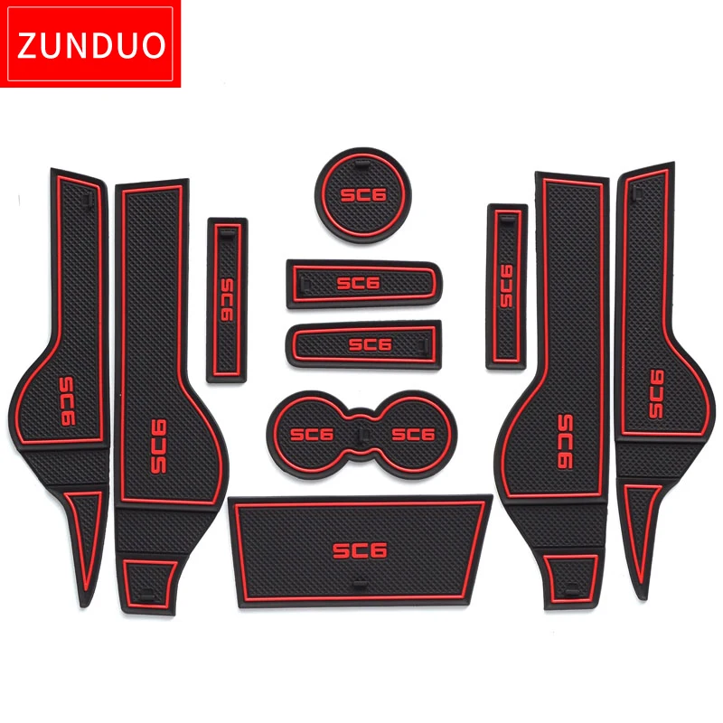 ZUNDUO для GEELY GC6/SC6 2012 2015 затворный слот подкладка пыль автомобиля коврики