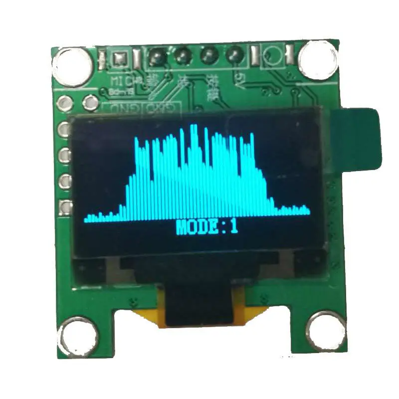 0 96 дюймовый OLED музыкальный спектральный дисплей анализатор MP3 ПК усилитель аудио