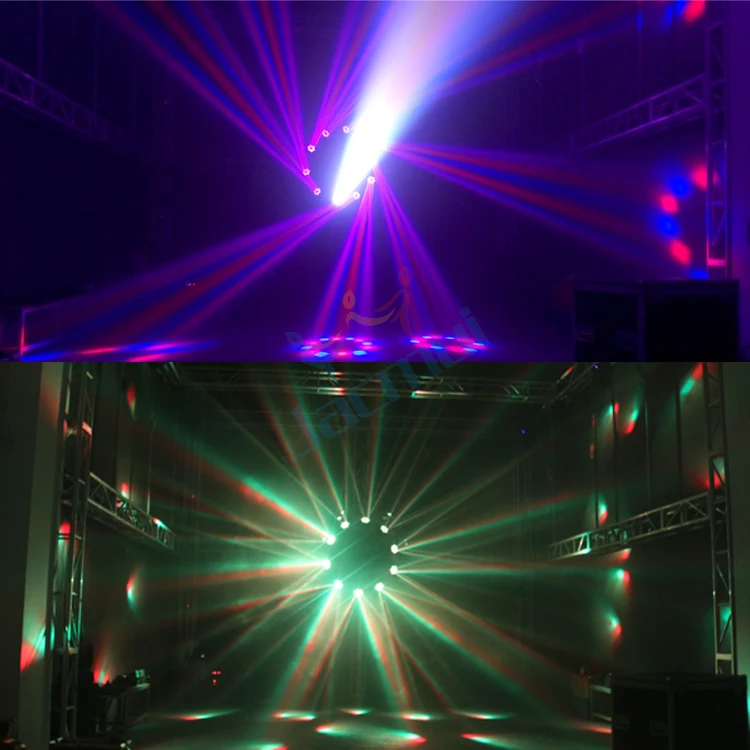 

(4Pcs/Lot) Mini 6*15W Zoom Bee Eye LED Beam Wash Moving Head Light RGBW Led Individual Control Moving Head