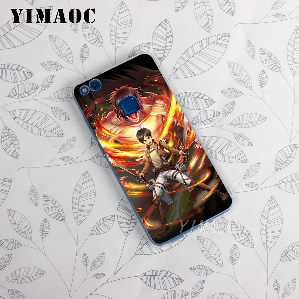 YIMAOC Attack On Titan Soft Case for Huawei Honor 10 9 8X 8C 8 7C 7X 7A Pro 6A Lite Note Nova 3i 3 2i Y6 Y7 Y9 Prime 2018 |