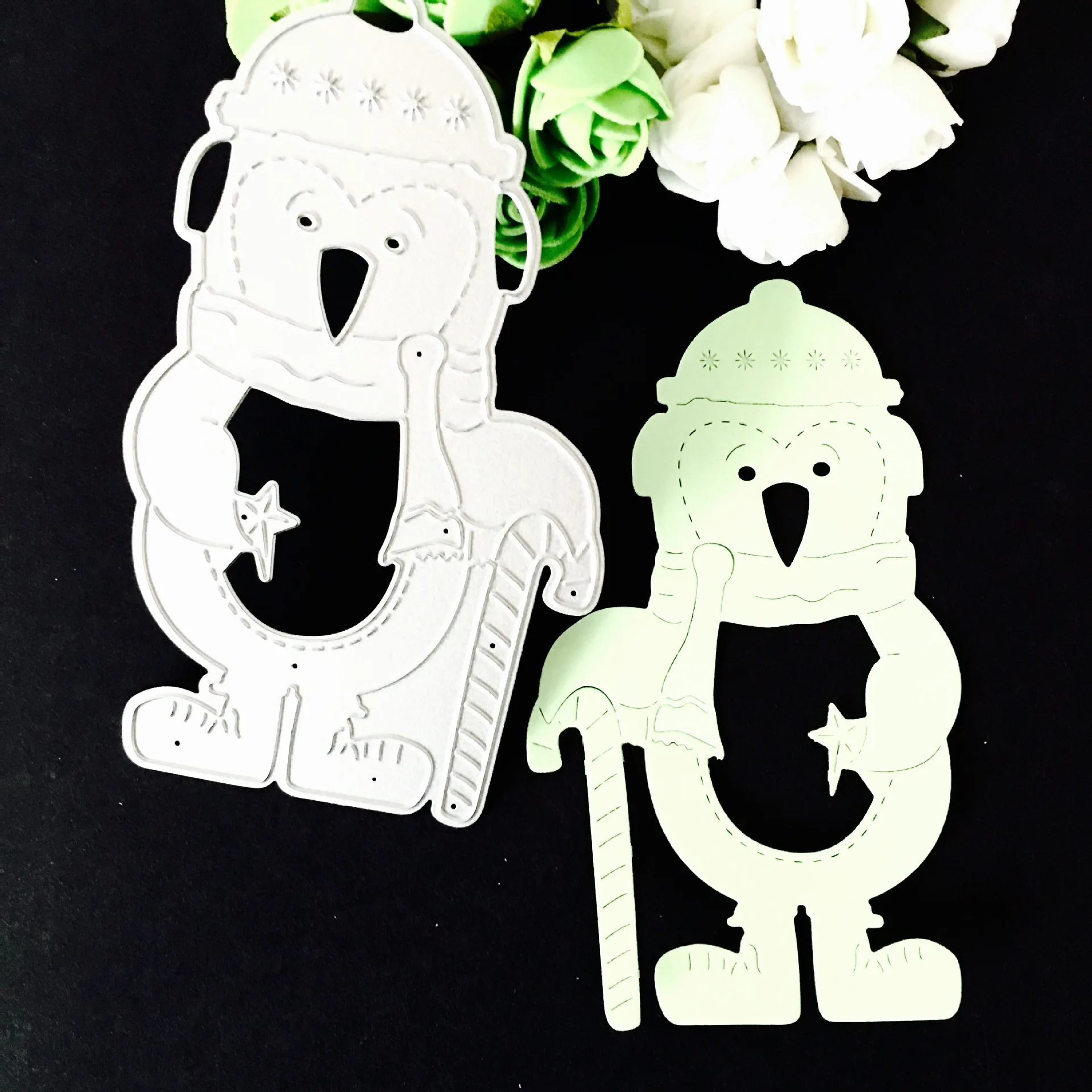 YINISE металлические режущие штампы для трафареты скрапбукинга Снеговик Сделай Сам