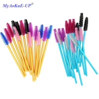500 pcslot disposable one off 5 mix colors nylon mascara wands eyelash extension applicator spoolers makeup brushes