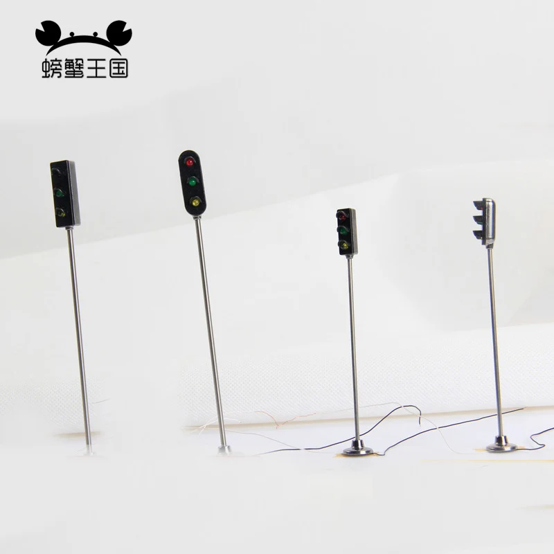 5 шт. модель железная дорога 3-Light Block Signals хо масштаб 11 см 14 Светодиодная светофора