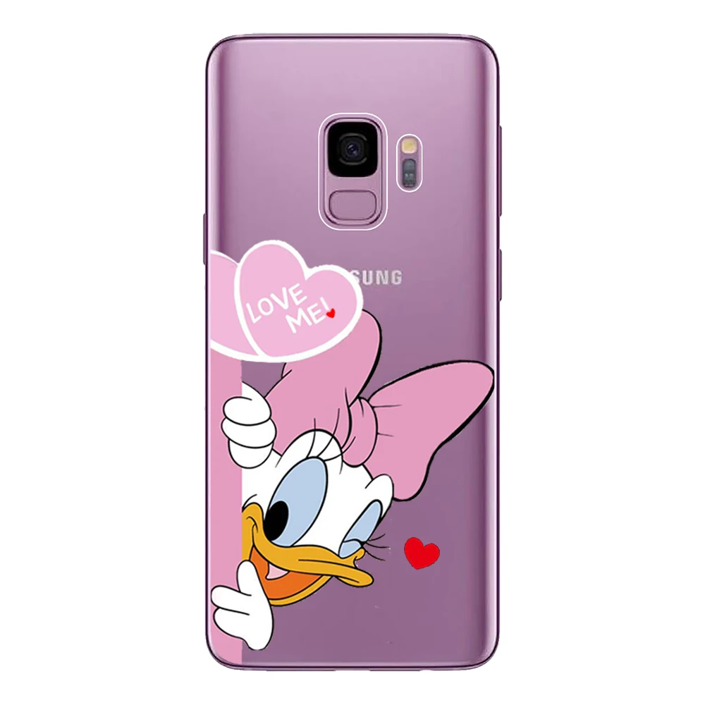 Чехол для samsung Galaxy S7 Edge S8 S9 Plus, мягкий силиконовый чехол из ТПУ с милым Минни Микки, защитный чехол для телефона - Цвет: 407