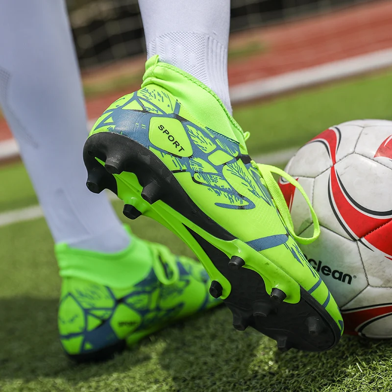DR. EAGLE Открытый мужские дети crampon футбольная обувь futsal высокие ботильоны для мужчин футбольные бутсы