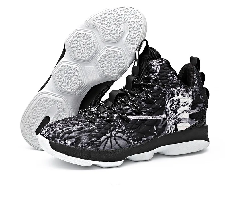 Новые Высокие баскетбольные кроссовки Lebron James 13 со шнуровкой, амортизирующие противоударные парные туфли для бега, спорта на открытом воздухе