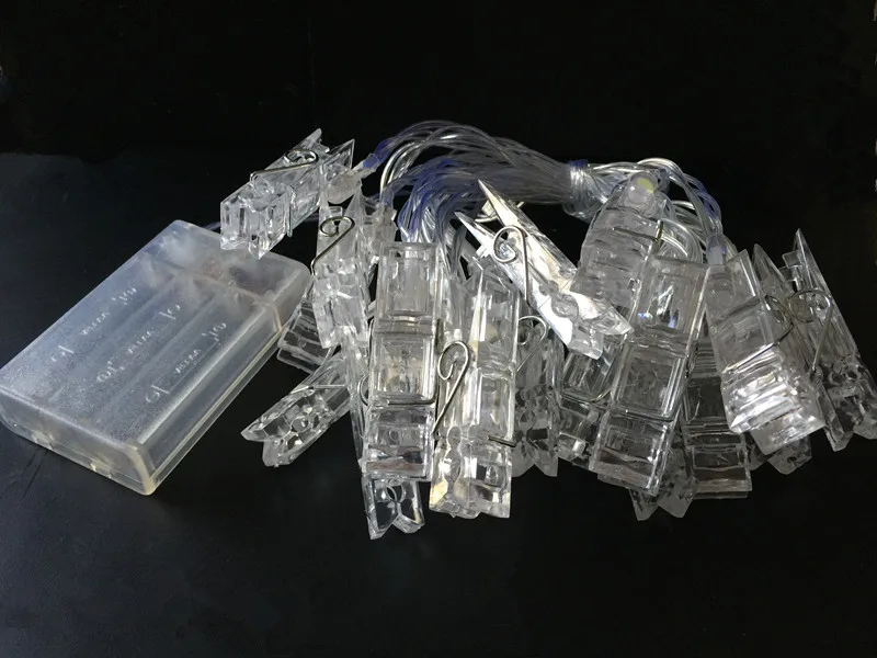 2 м F5 фото зажим светильник строка изображение колышки Дисплей 20 светодиодов