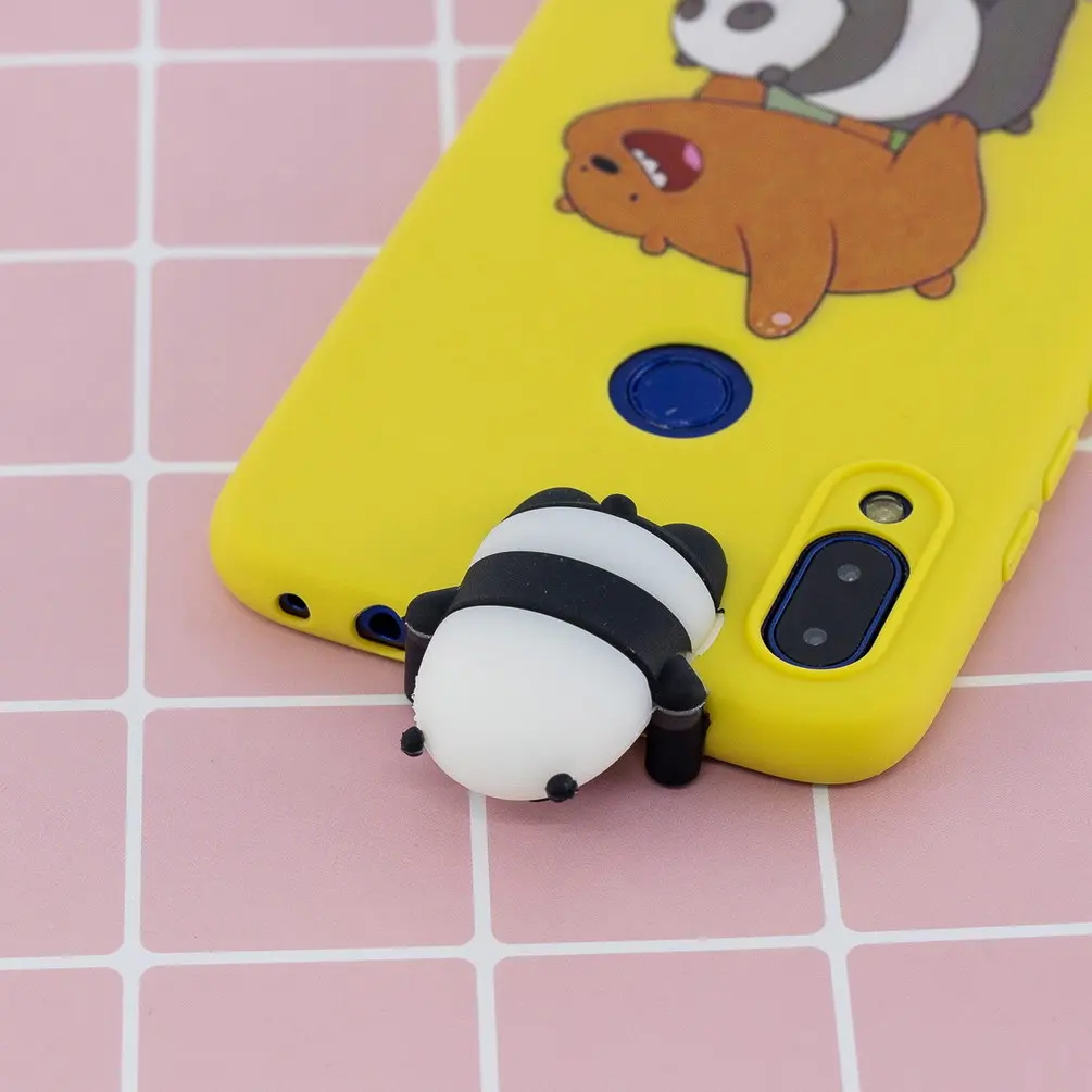 Мягкий силиконовый 3D-чехол для Xiaomi Redmi 7 милые чехлы с единорогом свиньей кошкой
