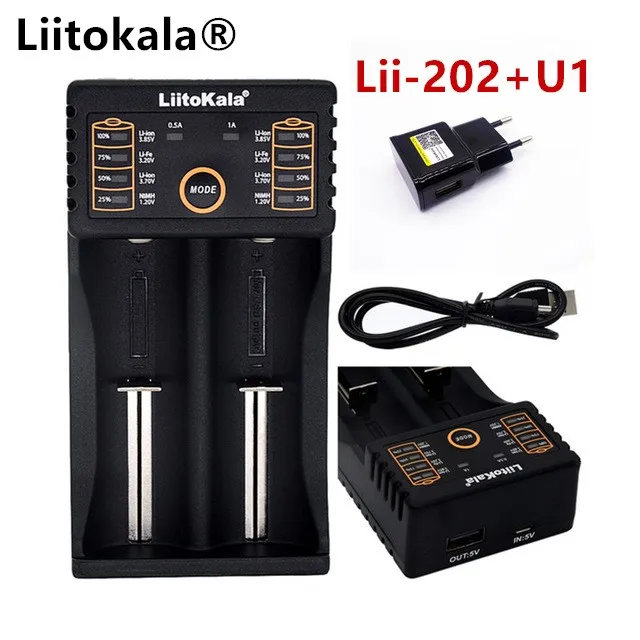 Умное зарядное устройство LiitoKala с функцией внешнего аккумулятора USB для